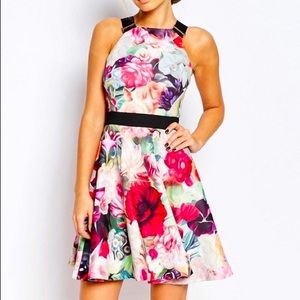 Ted Baker Samra Floral Skater Dress Size 0